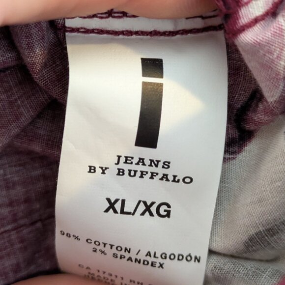 iJeans by Buffalo Floral Button Up Western Button Down Cotton Top Size XL - Picture 4 of 6